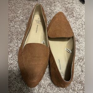 Brown Pointy Toe Flats